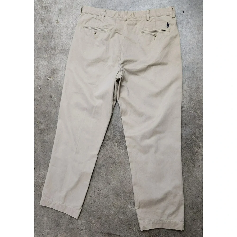 Polo Ralph Lauren Preston Pants Men's 36x32 Beige Straight Leg Chinos